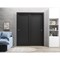Sartodoors Sliding Closet Bypass Doors 60 x 84in, Quadro 4111 Matte Black, Sturdy Rails Moldings Trims QUADRO4111DBD-BLK-6084 - alternate 5